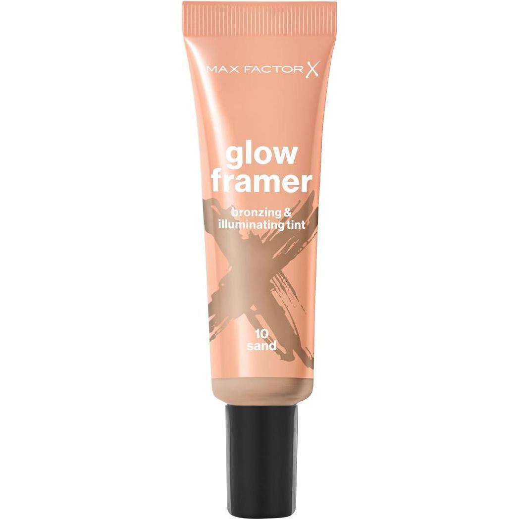 Max Factor Marrone/Oro/Bronzo Illuminante + Bronzer, Glow Framer Bronzing And Highlighting Tint #10-Sand 30 Ml (#10-Sabbia, Bronzer, 30 Ml)