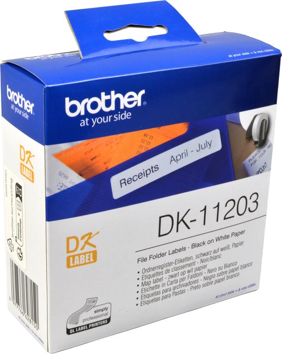 Produktbild Brother DK-11203 Aktenordneretiketten (1.70 cm)