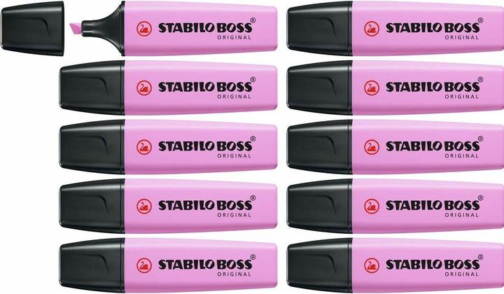 Produktbild STABILO Textmarker - BOSS ORIGINAL Pastel - 10er Pack - frische Fuchsie (Pastell Fuchsia, 5 mm, 10 x)