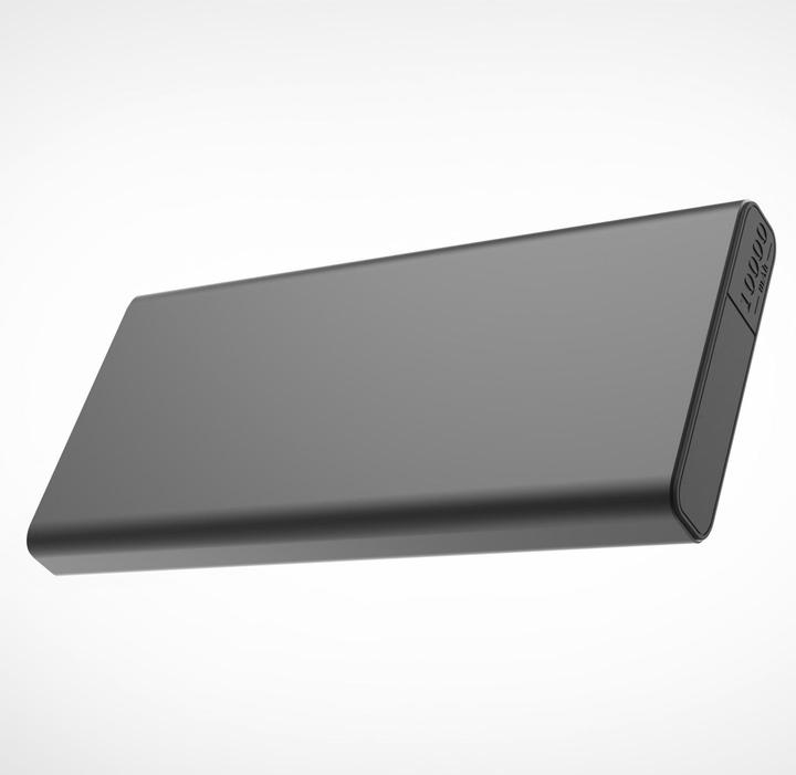 Actual product image Qualo power bank 10000 mAh with LED 23W grey QPB10-LD-23-18 (10000 mAh, 23 W)