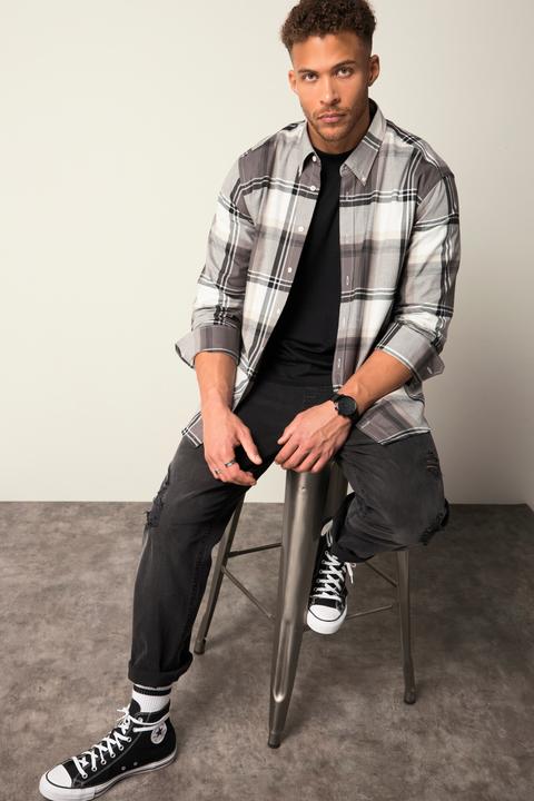 Image du produit Sthuge Karohemd, Langarm, Flanell, Modern Fit, Buttondown-Kragen (6XL)