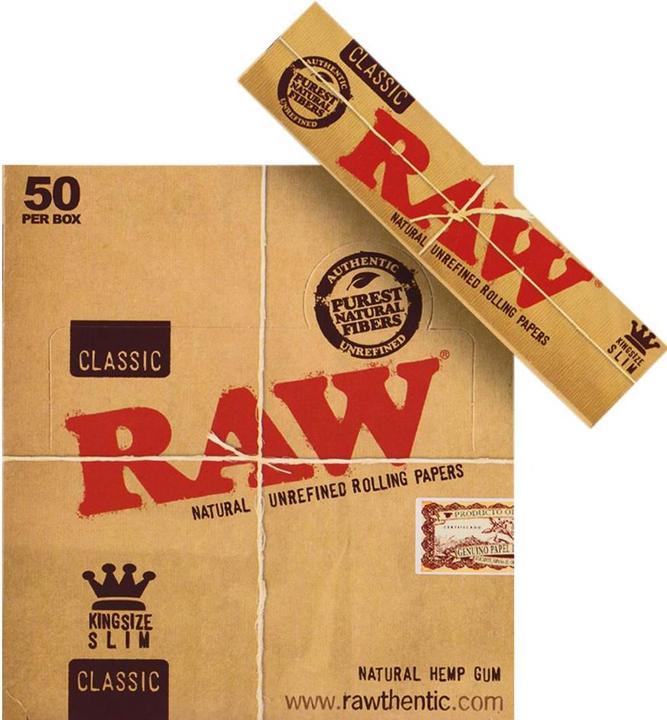 Actual product image RAW Classic King Size Slim (Box 50pcs.)