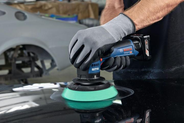 Productafbeelding Bosch Professional 12V System Akku-Polierer GPX 12V-125 (inkl. Baretool mit montiertem 125 mm Klett- (Excentrische polijstmachine)