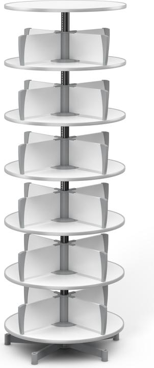 Produktbild Moll Ordnerdrehsäule Multifile 6 Etagen 144 Ordner weiss