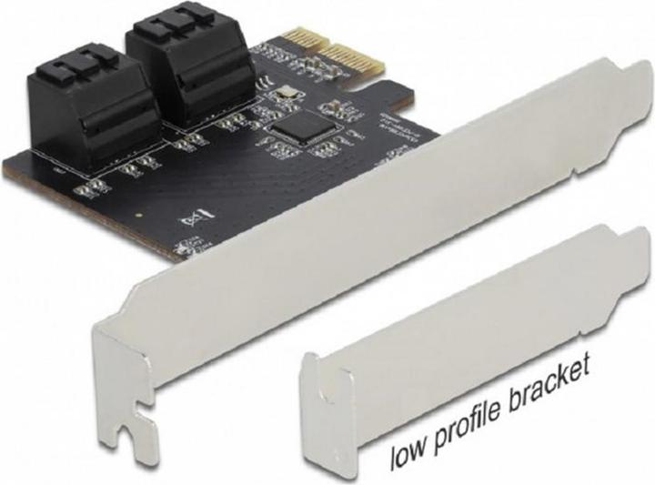 Produktbild Delock 90010 - PCIe x1> 4x SATA Low Profile - Serial ATA - SATA