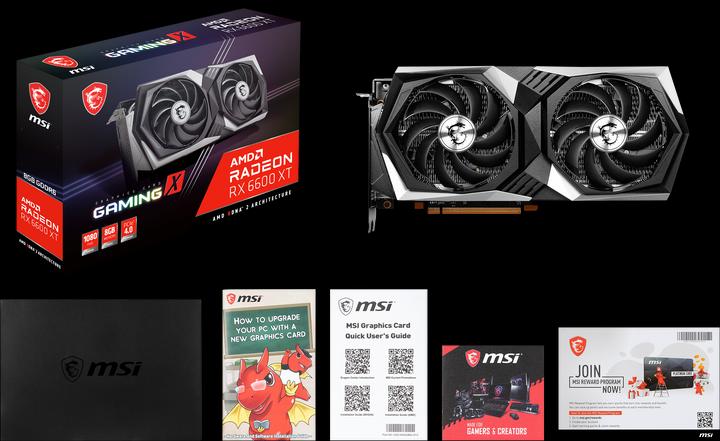 Actual product image MSI Radeon RX 6600 XT GAMING X (8 GB)