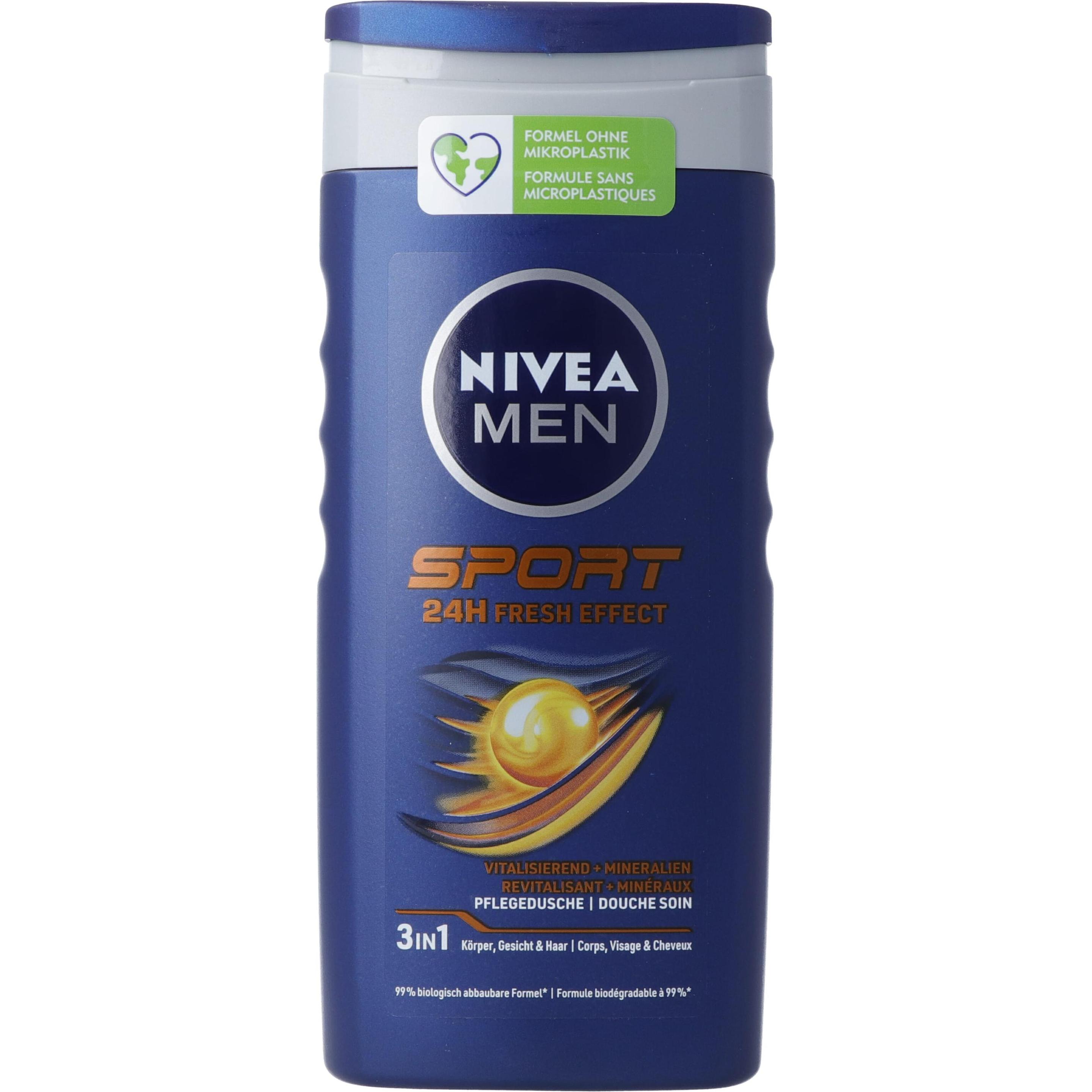 NIVEA MEN, Duschmittel, Fresh Sport Pflegedusche (250 ml)
