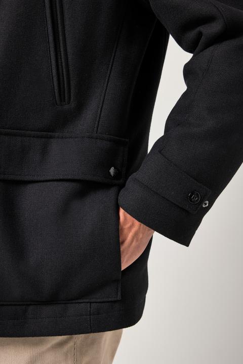 Image du produit JP1880 Veste en laine# mélangée déperlante avec empiècement à chevrons et col montant (3XL)