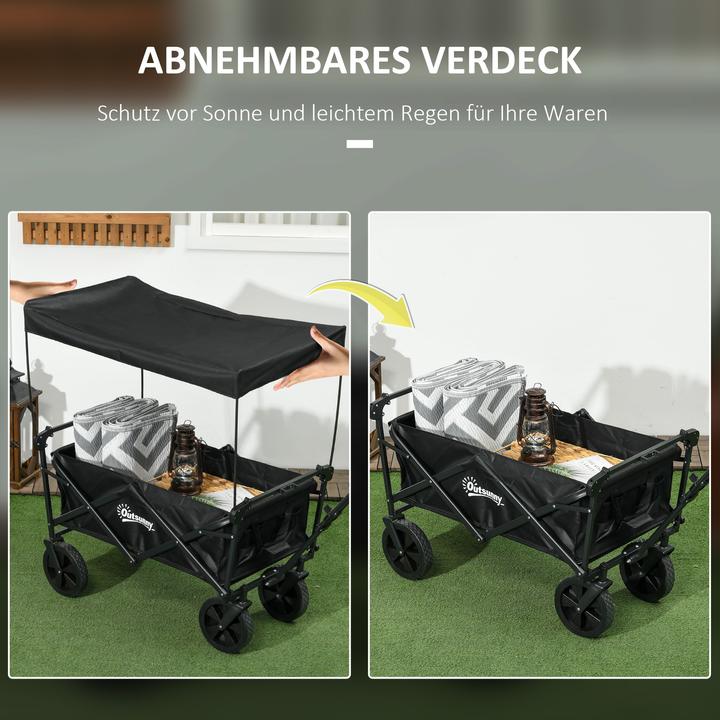 Produktbild Outsunny Bollerwagen mit Sonnendach