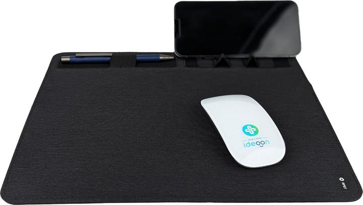 Produktbild Casativo Mousepad mit Handyhalter und Induktionsladefläche, dunkelgrau