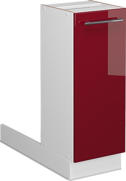 Bordeaux high gloss, Red, White