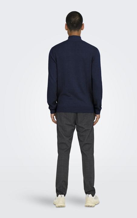 Produktbild Only & Sons Onsloui Reg 12 Mel Half Zip Knit Noos (S)