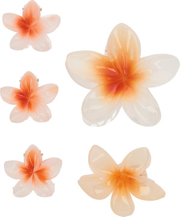 Produktbild Trisa Fashion Frangipani Set Haarklammern & Clip Orange 5 Stk (5 Stk.)