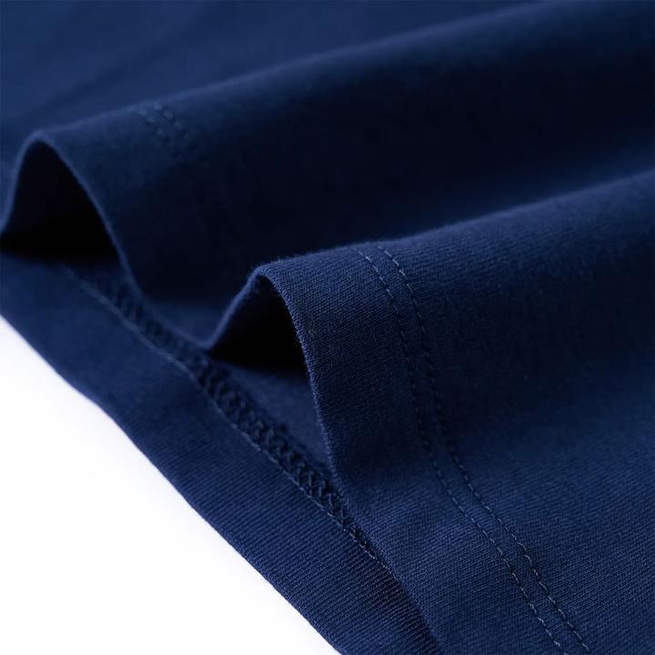 Produktbild vidaXL Kinder-Langarmshirt Marineblau 116,Material: 95 % Baumwolle (116)
