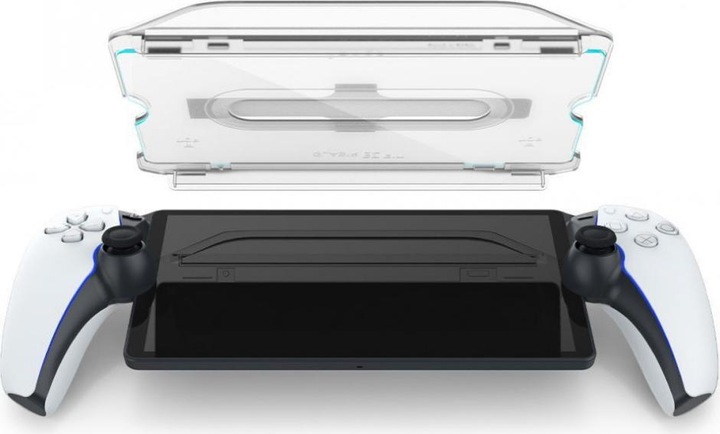 Actual product image Spigen GLAS.tR EZ Fit Playstation Portal Screen Protector