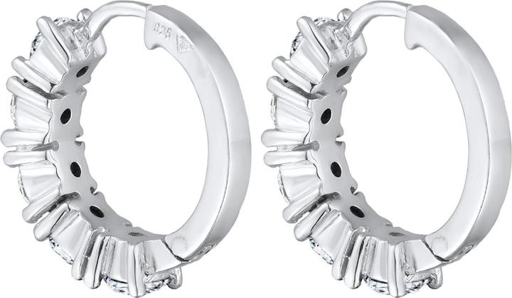 Immagine prodotto Elli Orecchini Creoli Cristalli Eleganti Argento 925 (Argento 925)