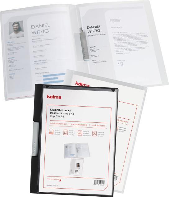 Actual product image Kolma Clip binder Vario A4 2-part colourless (A4, 1x)