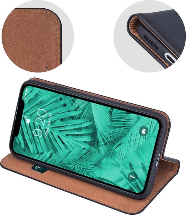 Produktbild OEM Genuine Leather Smart Pro for iPhone 17 Pro black (Apple iPhone 17 Pro)