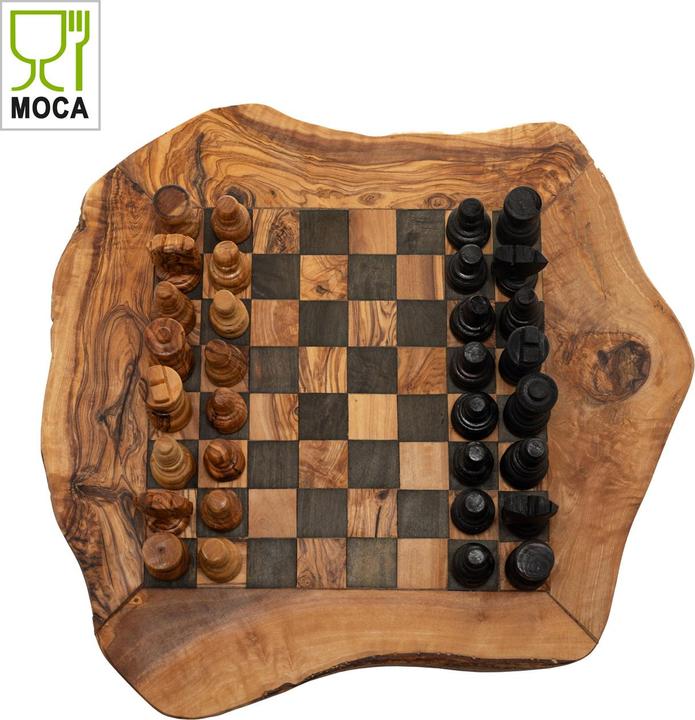 Actual product image Natura Punto Rustic chessboard with pieces