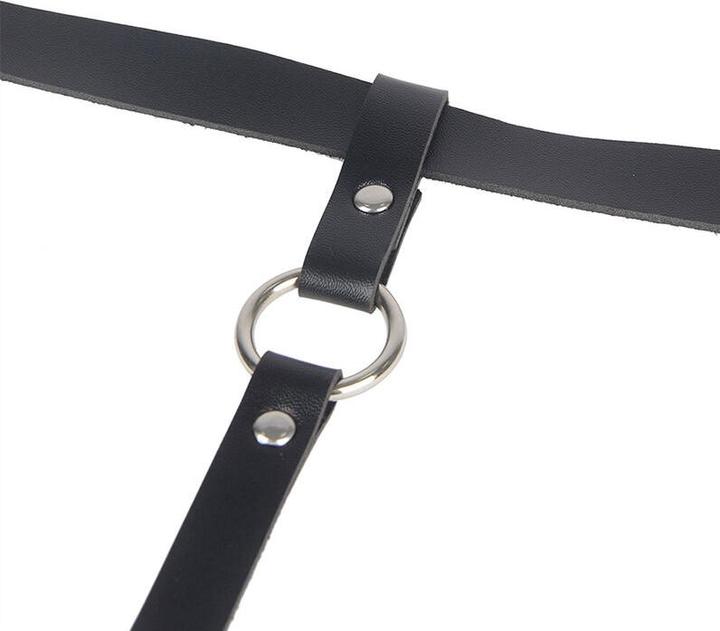 Image du produit Subblime Chaînes De Cuir-Harnais De Jambe Noir Une Taille