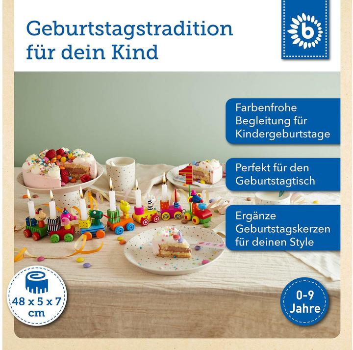 Produktbild Bieco Schiebespielzeug Geburtstagszug