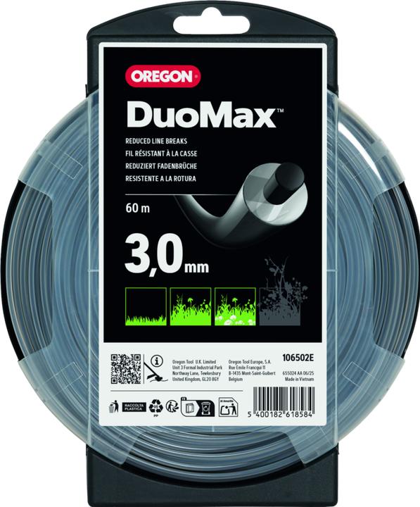 Produktbild Oregon Faden Duoline 3.0 mm x 60 m (Rasentrimmer, Gartenmaschinen Ersatzteile)