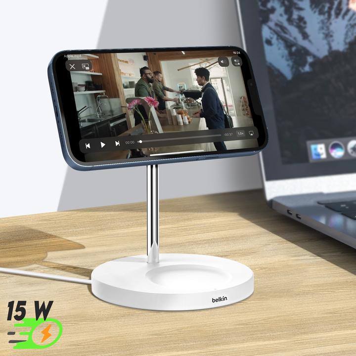 Actual product image Belkin Boost Charge Pro 2-in-1 Wireless Charger with MagSafe (15 W)