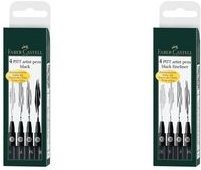 Actual product image Faber-Castell Pitt Artist Pen (Black, 4 x)