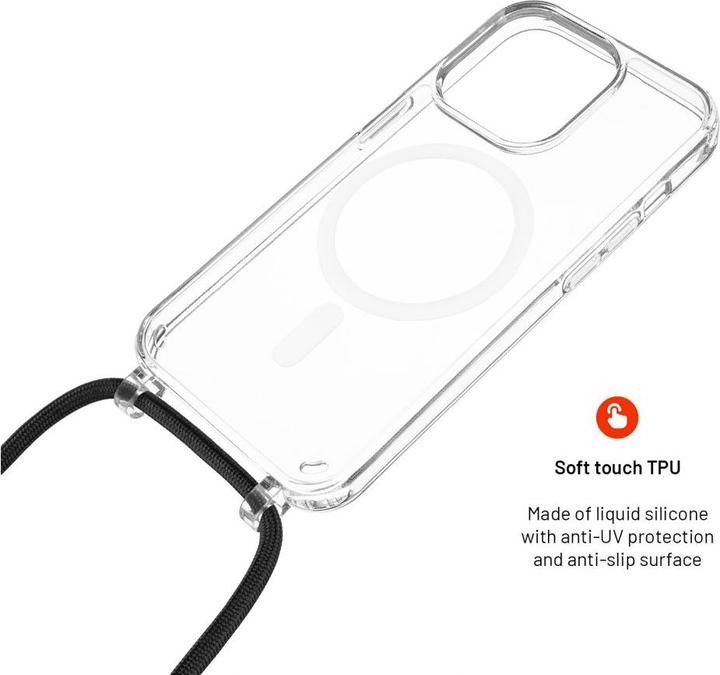 Produktbild Fixed MagPure Neck für Apple iPhone 16 Plus, schwarz (Apple iPhone 16 Plus)