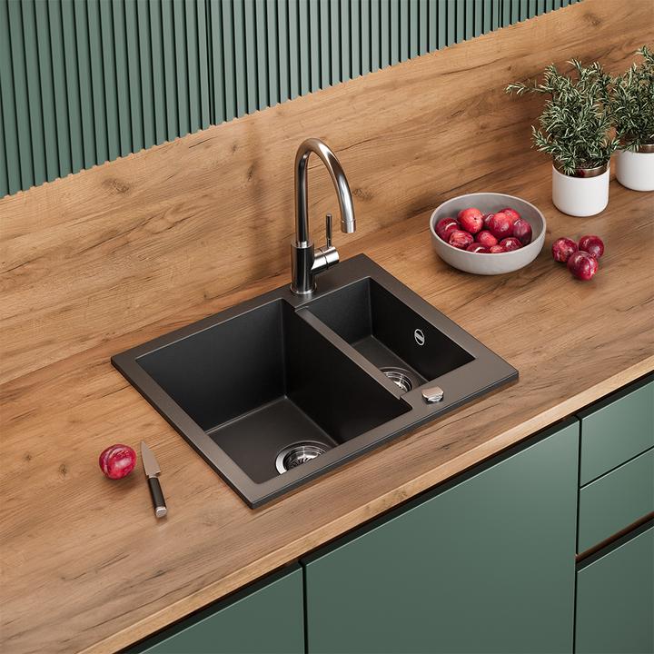 Produktbild Bergström Prag mit 2 Spülen (Einbauspüle, 58 cm)
