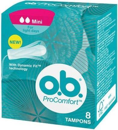 o.b. Pro Comfort Mini Tampons - 8 Stück (8 x, Mini)