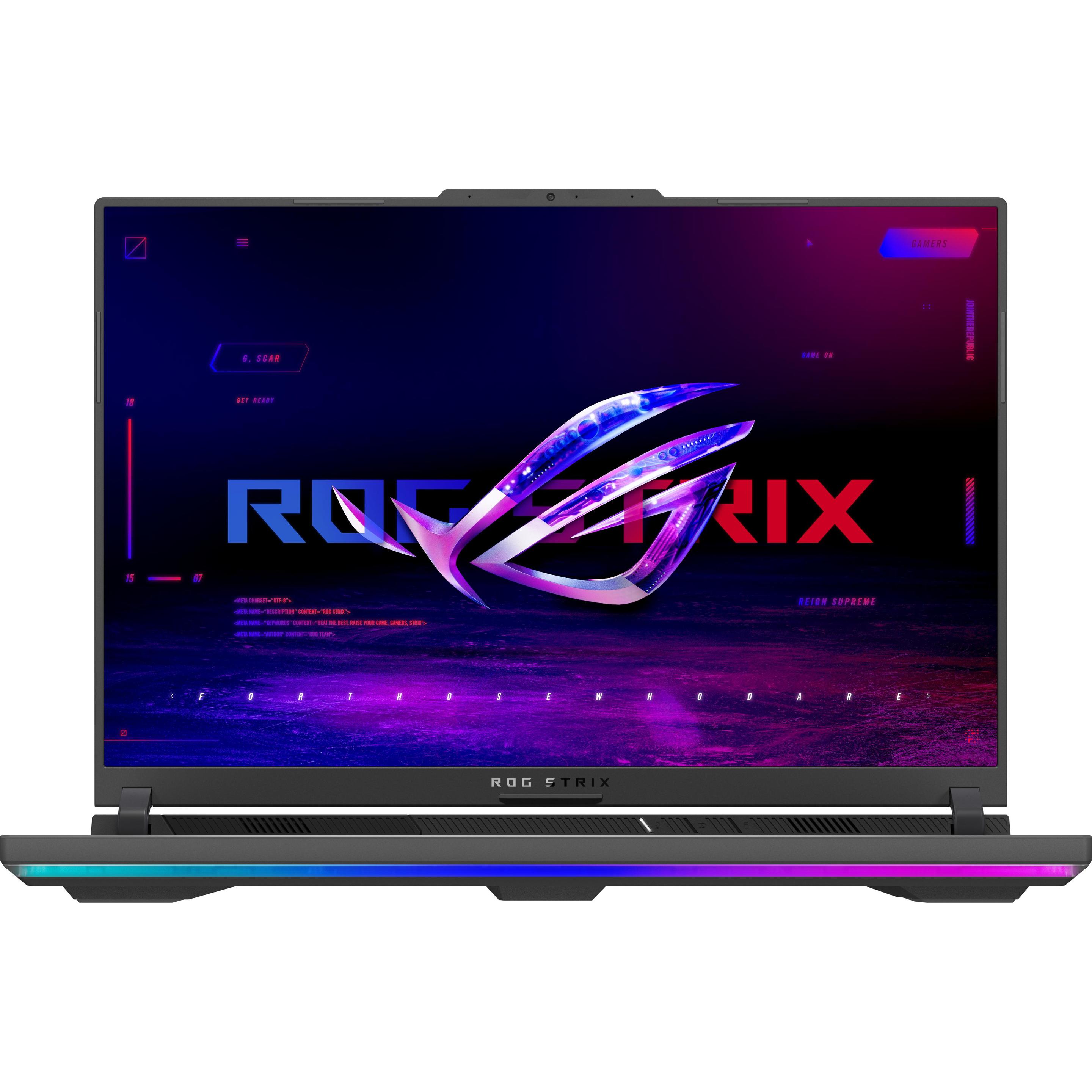 ASUS ROG Strix G16 RTX 4060 (16", 1000 GB, 16 GB, DE, Intel Core i9-13980HX), Notebook, Grau, Schwar