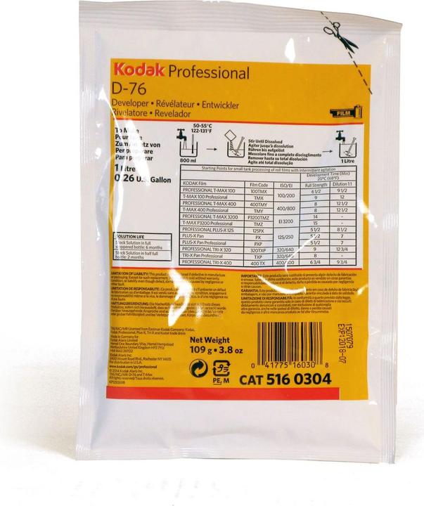 Produktbild Kodak film developer D-76 1L (powder)