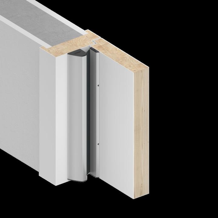 Actual product image Athmer Finger protection profile NR-32 UniSafe Length 1925 mm Opposite hinge side traffic white Colour