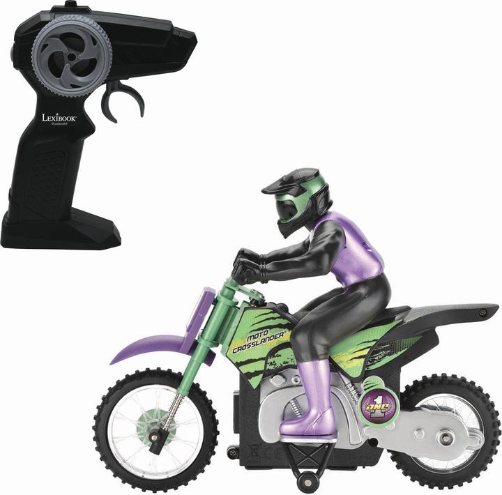Image du produit Lexibook CROSSLANDER Moto télécommandée, 2.4Ghz, pour des cascades extrêmes, avec effets de lumière