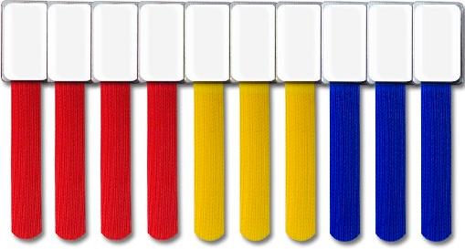 Produktbild Label-the-cable kleine Klettbinder mit Etikette (Klettkabelbinder, 90 mm, 10 Stk.)