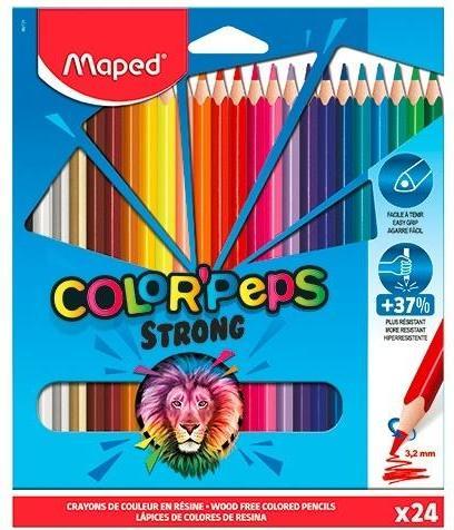 Image du produit Maped Crayon de couleur triangulaire COLOR'PEPS STRONG, étui carton de 24 pièces (24x)