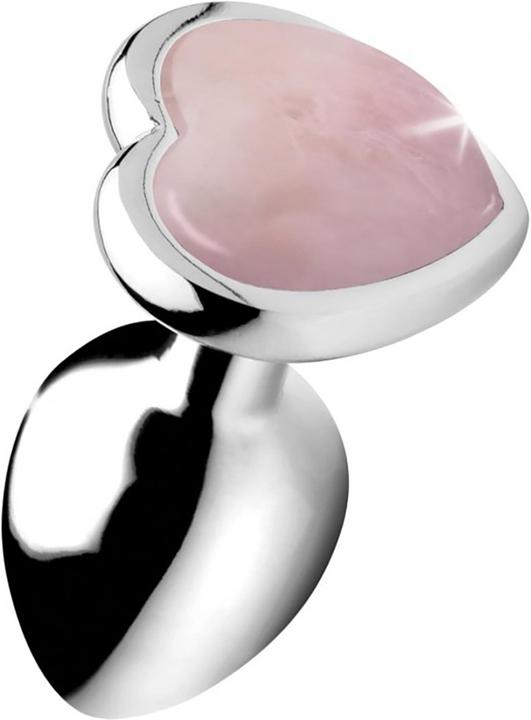 XR Brands Gemstones Rose Quartz Heart Small Anal Plug