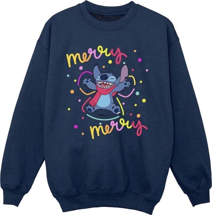 Produktbild Disney Lilo & Stitch Merry Rainbow Sweatshirt Mädchen (128)