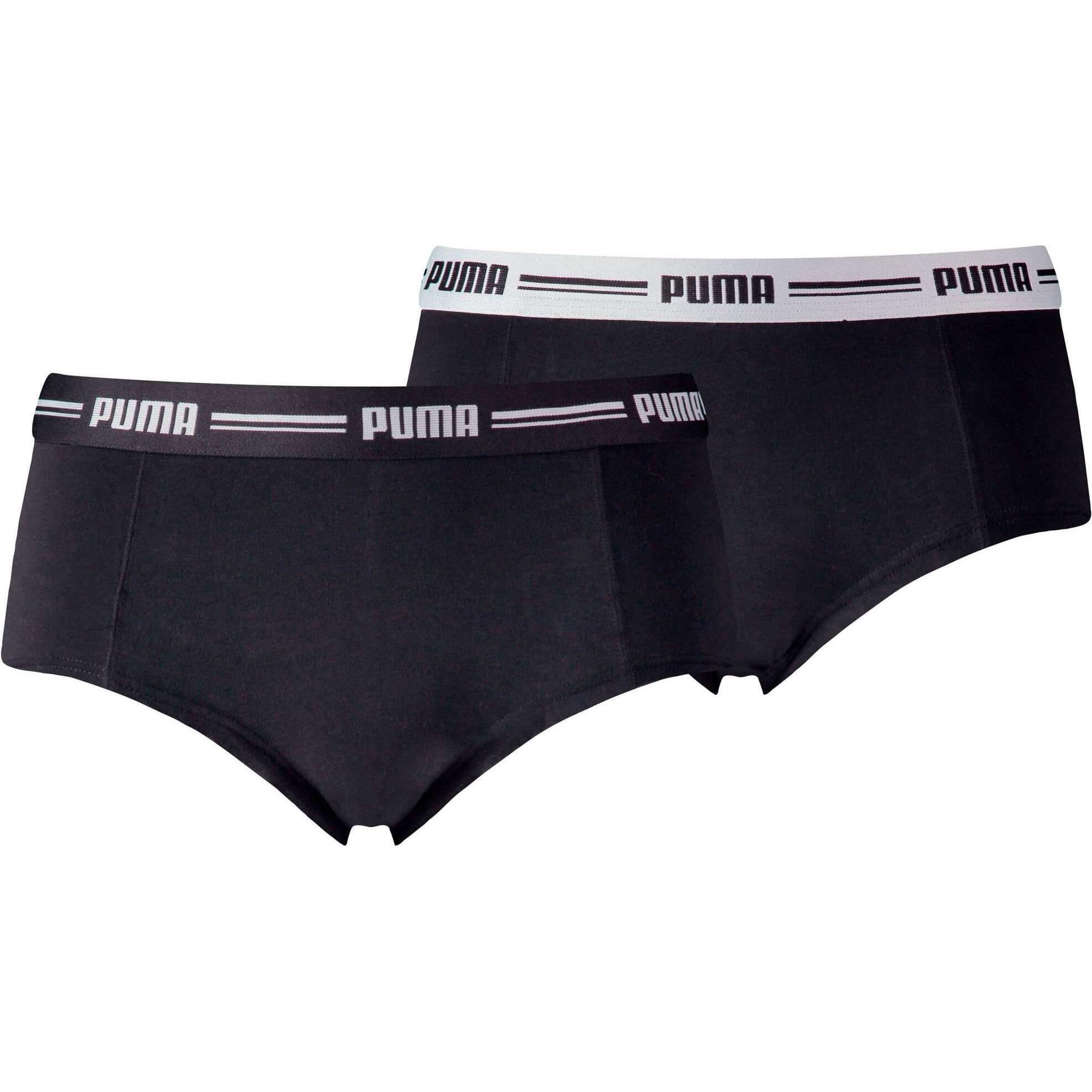 Thumbnail - Puma, Damen, Unterhosen, Mini-Shorts 2er-Pack, Schwarz, (XL, 2er Pack)