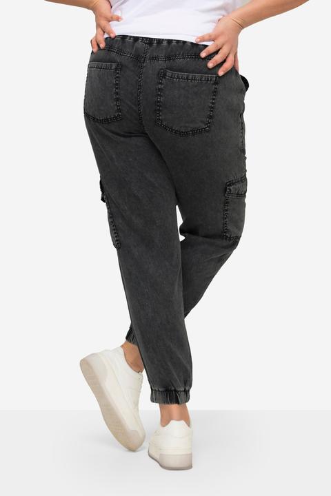 Actual product image Angel of Style Lyocell Elastic Waist Cargo Joggers (46)