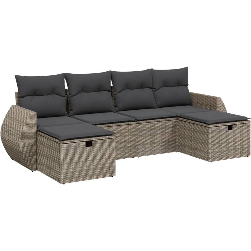 VidaXL, Gartenlounge, 10-tlg. Garten-Lounge-Set mit Kissen