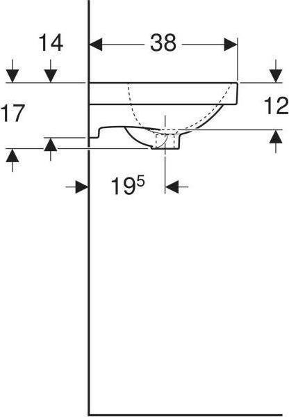 Image du produit Geberit Keramag / Lave-mains Acanto 45 cm blanc 500636012 (380 mm, 450 mm)