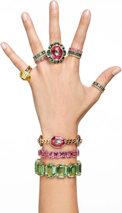 Produktbild Swarovski Matrix Ring Baguette Schliff Rosa Roségold (55)