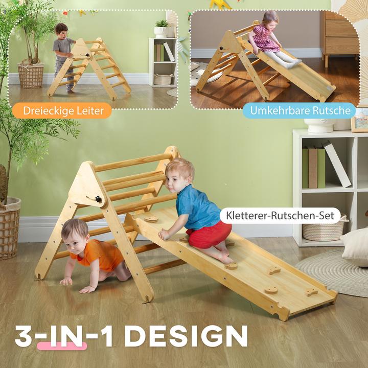 Produktbild Aiyaplay Klettergerüst Kiefernholz, Mehrschichtenplatte Naturholz