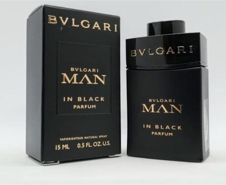 Actual product image Bulgari Bvlgari Man In Black Luxury Parfum Miniature 15ml Spray New 2024 (Eau de parfum, 15 ml)