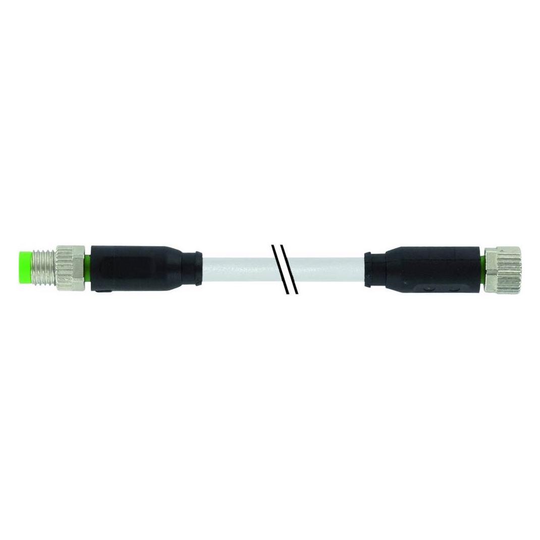 Murr Elektronik Sensor/actuator connector, gemonteerd 5,00 m Aantal polen: 4 1 stuks., Kabels + Stekkers, Grijs