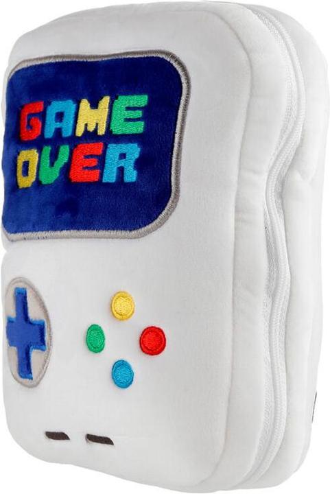 Immagine prodotto Puckator Relaxeazzz Cuscino da viaggio e maschera per gli occhi in peluche Game Over (Copertina del passaporto)