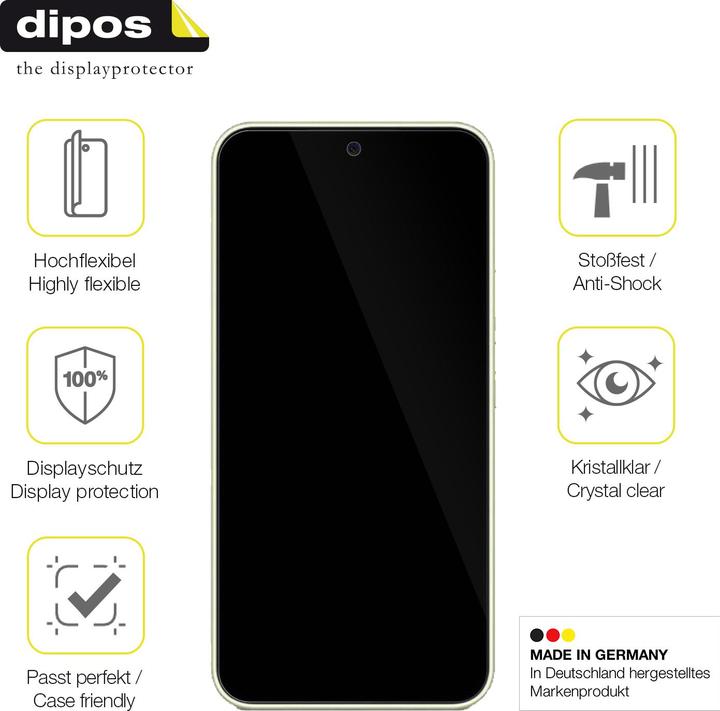 Produktbild Dipos Displayschutzfolie Full-Cover 3D (2 Stk., Samsung Galaxy A54 5G)