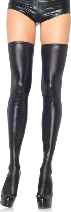 Leg Avenue Wet-Look Thigh Highs (S, M)